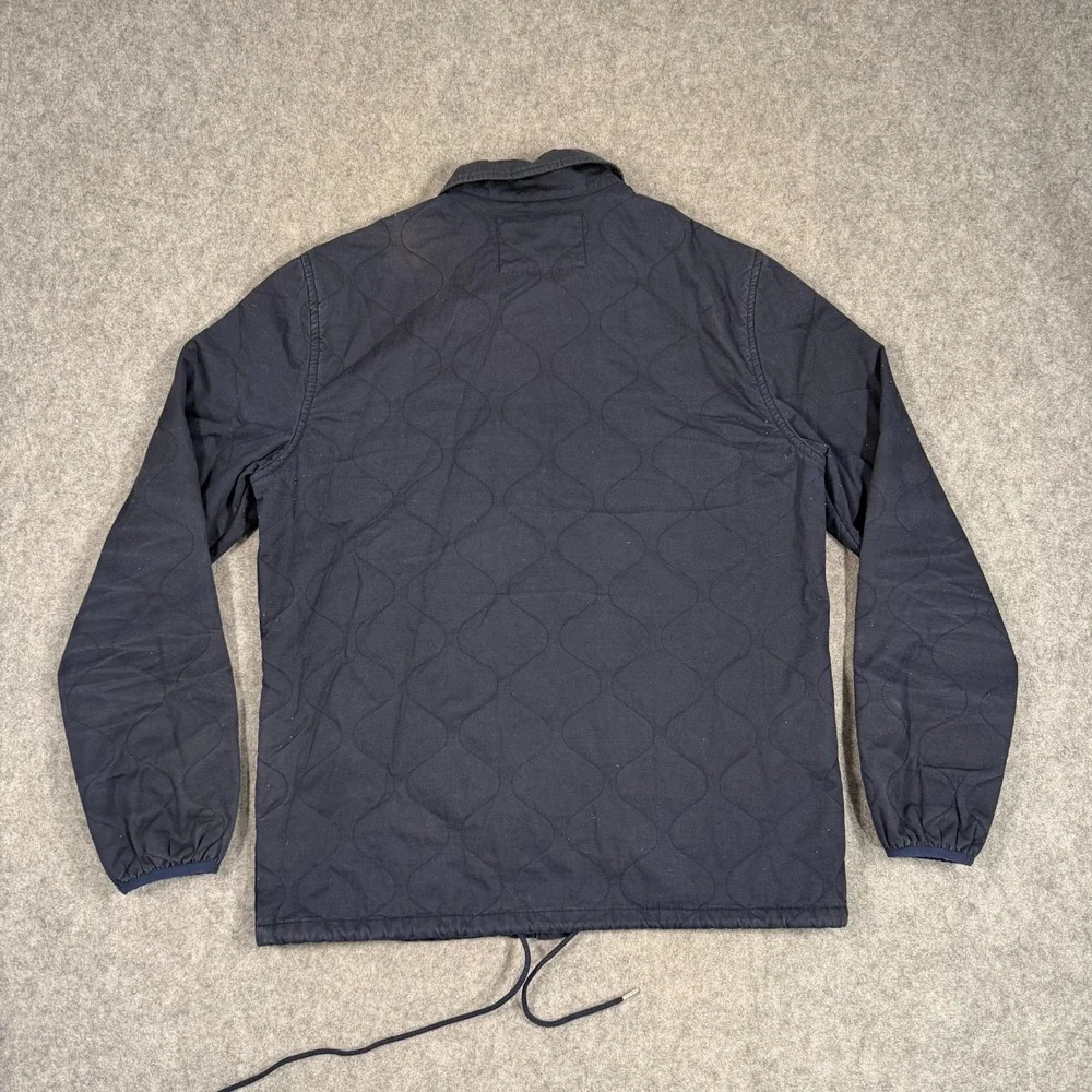 Penfield Navy‎ Blue Blackstone Quilted Snap Button Shirt Jacket Men's Size Large